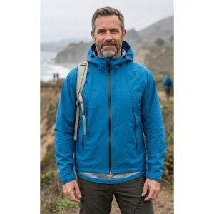 Hawke Co Jacket Mens Teal Hoodie Rose Mont Black Pro Performance WeatherProof XL